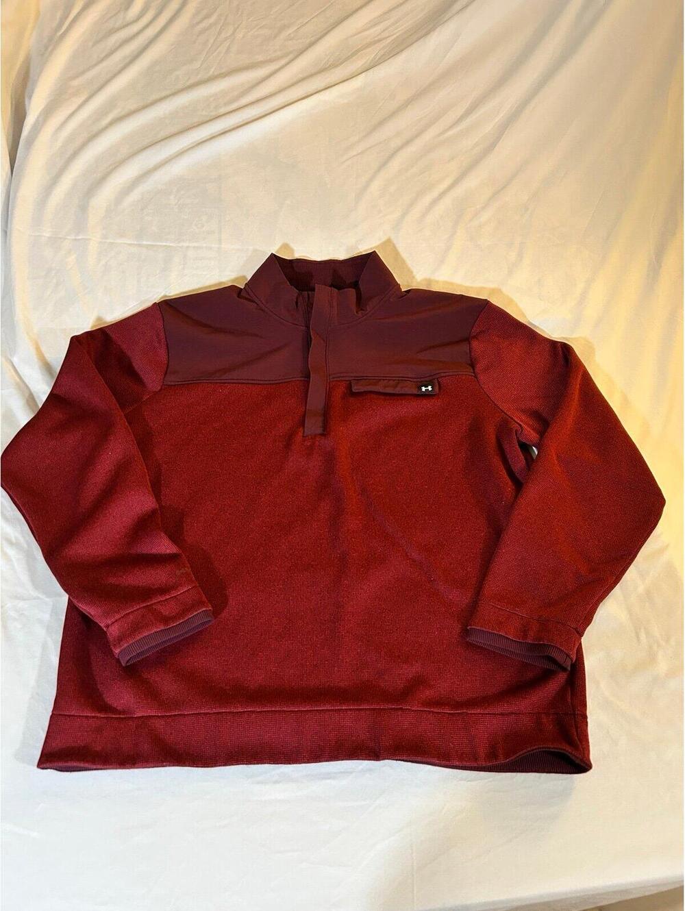 Under Armour Men's Storm Fleece Half-Zip 1 Size XL Maroon
